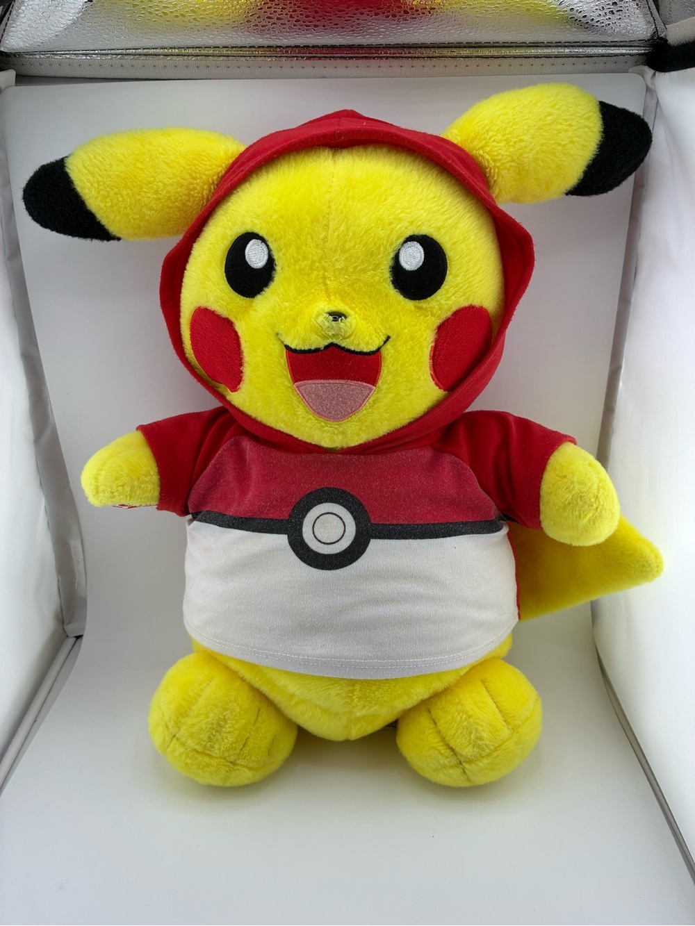 Build-A-Bear Pikachu Plush in Yellow and Red Hoodie